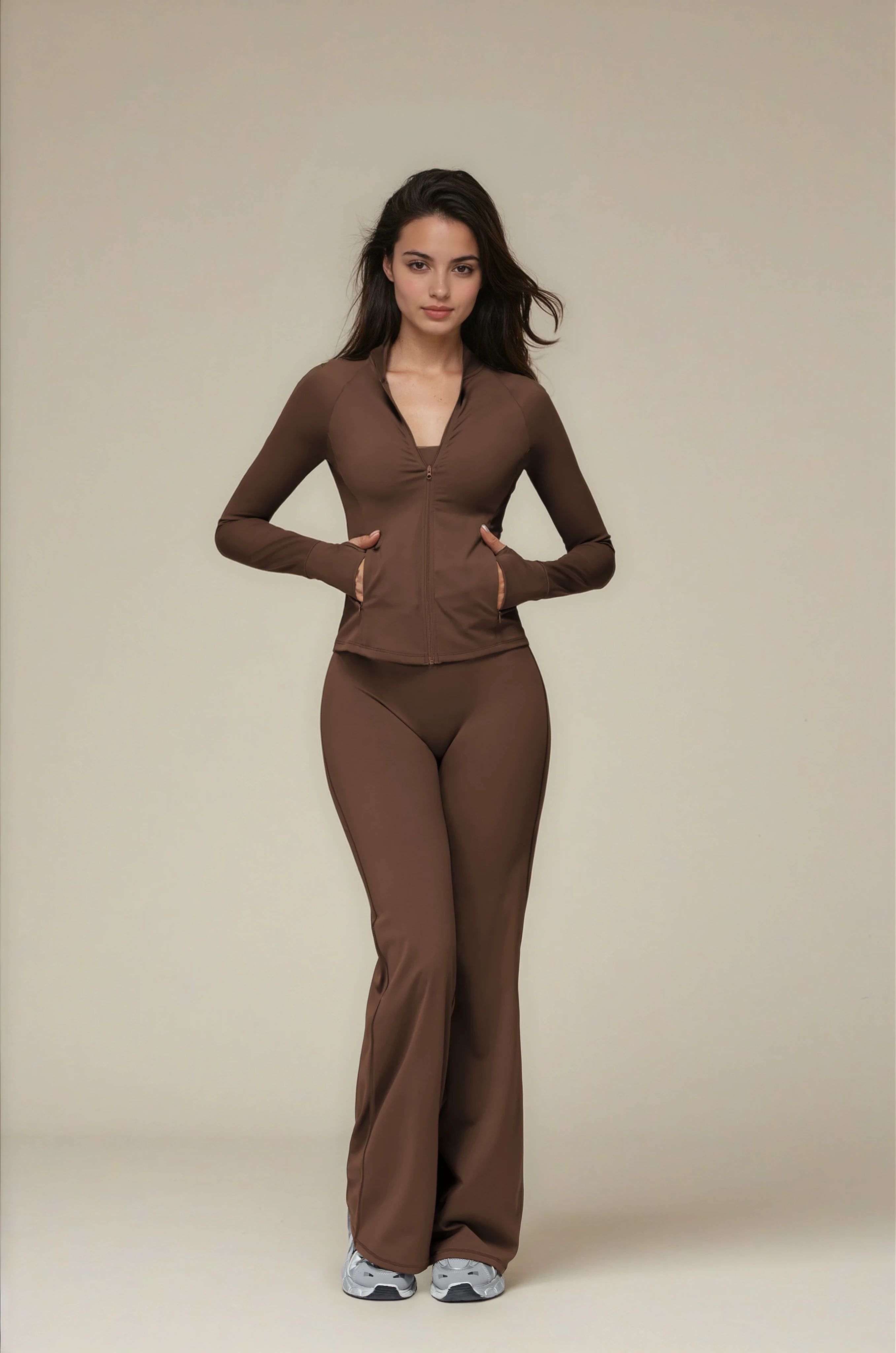 Legging Straight Softform™ - Brown - Joy Studio - Sportswear