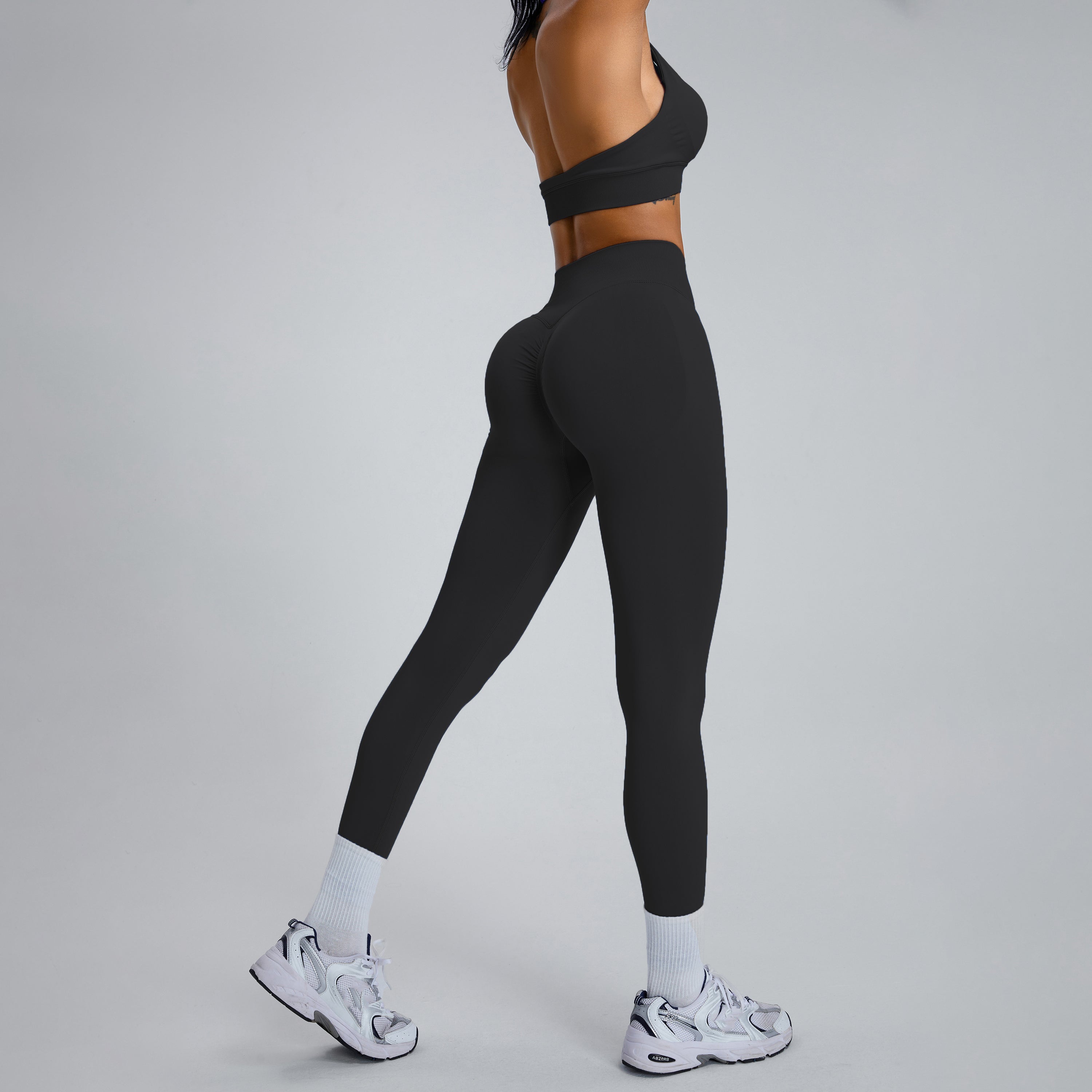 Legging Low Sculpt Scrunch - Onyx - Joy Studio - Sportswear