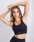 Brassière Racer Essential Sporty - Onyx - Joy Studio - Premium Sportswear